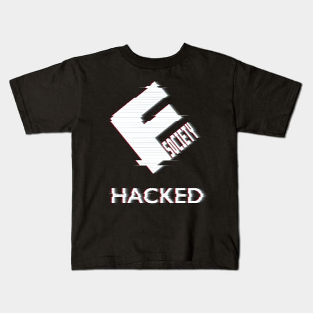 Hacked Corp Kids T-Shirt by djkopet